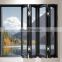 Hot sales folding double tempered glass aluminium windows multi fold -up window Hurricane proof Folding Windows