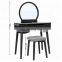Mirrored dressing table