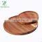 Natural Wooden Kitchenware Products Acacia Food Serving Reusable Wood Plate For Dinnerware