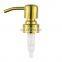 Longan Factory 300 Ml Bottle Collar Lotion Pump Liquid Detergent 28Mm Gold Soap Pump Dispenser For Stainless Steel Bottle