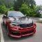 Runde Resin Or Half Carbon Material Front Bumper Rear Bumper Side SKirts Fender For BMW X6 F16 Haman Style Wide Body Kit