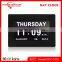 Hot sell High definition digital big screen electronic calendar day date display clock for elder