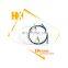 LC to LC duplex multimode fiber optic patch cord from Shenzhen factory