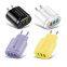 Travel Universal 3.0 USB Wall Charger 5V2A 3USB fast chargers EU / US Plug for iphone for huawei