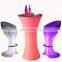 Wireless Illuminated Party Bar Table Modern Glowing Coffee Shop Led Chair Indoor Outdoor Led Bar Tables And Chairs Sofa