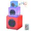 rechargeable cordless Portable plastic music speaker with led lighting wireless sound plastic bt led active speakers