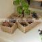 3-Section Wicker Baskets for Shelves, Bathroom room small items storage basket,Hand-Woven Seagrass Storage Baskets