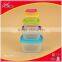Square rainbow stackable plastic microwave food container