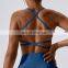 Sexy Gym Sling Cross Back Sports Fitness Bras Factory Sale Yoga Workout Backless Crop Tops