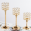 Wedding Decoration Metal Candlesticks Silver Gold Stem Crystal Candle Holders Set Of 3 For Family Hotel Hochzeits Dekoration