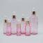 5-100ml dropper bottle empty glass bottles pink color