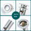 Modern G1 1/4 G Brass Main Body Bathroom Accessory Push Pop-up Basin Waste Sink Drain Overflow Tile Insert Made Brass Silicone