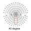 45 degree glass optical lens for bay / street light