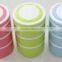 3 layers Oval Europe bento lunch box, microwave safe lunch box, Portable handheld lunch box