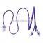Trending products purple zippered usb cable wholesale  usb for iphone and micro chinese manufcture