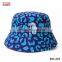 custom made embroidery cotton twill bucket hats with good shape brim