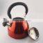 1.8L best quality of unique cordless kettle with full color coating tea pot