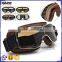 BJ-GT-011 Top Quality Adult Custom Coffee Leather Safety Spectacles Motocross Goggles