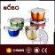 Wholesale stainless steel cooking pot set capsuled bottom