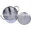 2015 tall stainless commercial steel heavy duty stock pots made in china