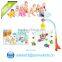 Plastic baby musical hanging toys bed rattle for infant