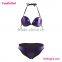 Wholesale plain purple sexy neoprene bikini