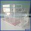 2016 Hot Sale!! Acrylic Makeup Organizer Box Case / Clear Makeup Cube With 4 Storage Drawers