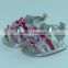Summer Cool silver PU bows baby sandal baby shoe infant sandal