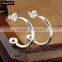 New Products In 2016 Stainless Steel Cuff Double C Earrings