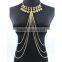 2016 Bikini Jewelry Coin Pendant Necklace Tassel Body Chain Jewelry Wholesale