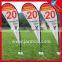 Outdoor full color printing teardrop advertising banner
