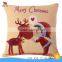 custom decorative christmas reindeer pillow