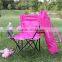 Folding beach chair with foot rest