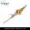 2016 New design yellow rhinestone bees shape chain bracelet for elegant women wholesale