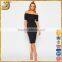 OEM plus size bodycon midi dress, black off-shoulder midi dress, fashion midi dress