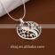 2015 trendy new indian 925 sterling silver necklace