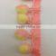 tablecloth drapery sewing craft pom pom fringe pink yellow pon pon trim