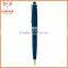 Cheap Custom Logo Metal Cap Action Blue Ink Ballpoint Pen With Gold Accents On Cap