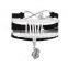 Metal Charm l Love Wisconsin Bracelet Leather Infinity Bracelet Wholesale