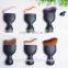 2016 New Arrival Hot Sell Flat Handle Color Tip Curved Contour Brush