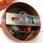 Wholesale Metal Ceiling Rose with Lamp Cup,Orange Lamp Holder with Colourful Fabric Cord