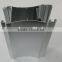 polish Aluminum Extrusion Profiles Wood grain aluminium profile for handrail