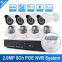 8CH CCTV NVR System Kit With 8PCS Night-vision 20M Network Camera + Vandal-proof Dome Camera