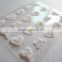 OEM high quality heart shaped velvet nail art decals flocking powder love nail sticker supplier