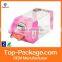 Fancy Folding Packaging Small Clear Hard Plastic Box with Lock