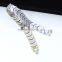 Fashionable Stainless Steel Bio Energy Jewelry With Full Magnetic White Gold Bracelet