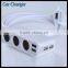 3 Cigarette Lighter Socket Splitter High Efficiency Awt Quality Adaptor 4 Usb Ports Charger