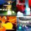 20cm Outdoor indoor RGBW color changing waterproof rechargeable led ball light mood lamp
