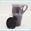 Coffee Travel Mug with Lid, Large Ceramic Commuter Mug with Handle, 24 oz Stoneware Coffee Mug