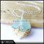 2016 Aqua Lampwork Sea Glass Beach Necklace